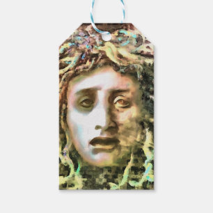 Etiqueta Para Presente Retrato Medusa de um Gorgão