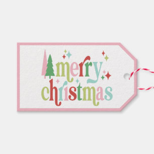 Etiqueta Para Presente Retro Pastel Natal   Feliz Natal
