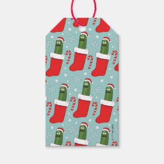 Etiqueta Para Presente Rick and Morty | Christmas Pickle Rick Pattern