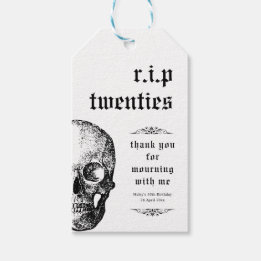 Etiqueta Para Presente RIP 20 e poucos Vinte e poucos Aniversário Engraça