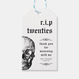 Etiqueta Para Presente RIP 20 e poucos Vinte e poucos Aniversário Engraça