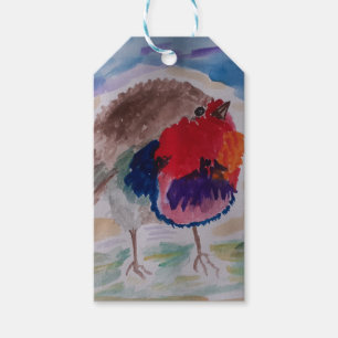 Etiqueta Para Presente Robin de Natal