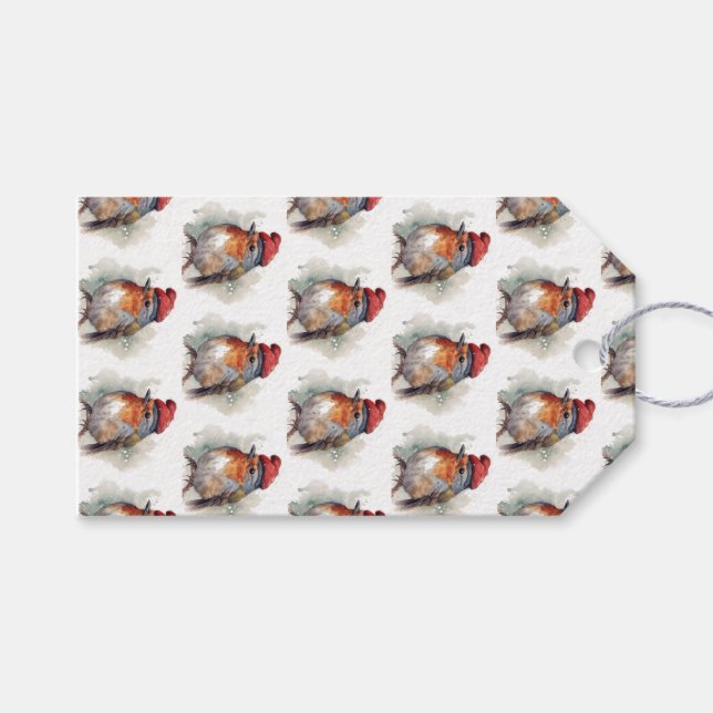 Etiqueta Para Presente Robin Winter Delight (Frente (horizontal))