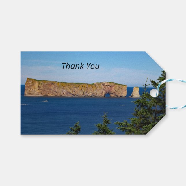 Etiqueta Para Presente Roca Percé no Golfo de São Lourenço (Frente (horizontal))
