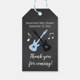 Etiqueta Para Presente Rock a bye Chá de fraldas Rockstar Tag Gift