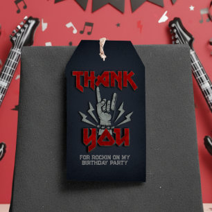 Etiqueta Para Presente Rock and Roll - Tema Rock - Tag Favor
