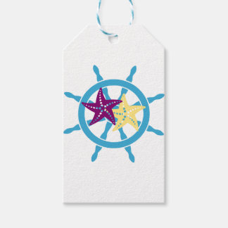 Etiqueta Para Presente Roda de Leme & Estrela do Mar
