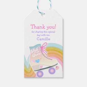 Etiqueta Para Presente Roller Skating Birthday Favor