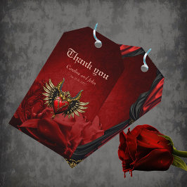 Etiqueta Para Presente Romance Gótico, o coração da paixão.