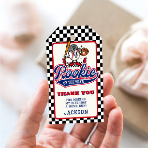 Etiqueta Para Presente Rookie Do Ano Da Festa de aniversário Personalizad