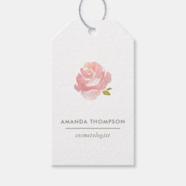 Etiqueta Para Presente Rosa Cor-de-rosa Água-forte Chic