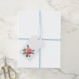 Etiqueta Para Presente Rosa Delicado