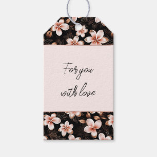 Etiqueta Para Presente Rosa Rosa Rosa Rosa Dourada, Rosa Negra