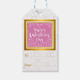 Etiqueta Para Presente Rosa Rosa Rosa Rosa Moderna, Namorados Românticos