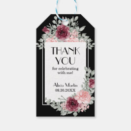 Etiqueta Para Presente Rosa Rosa Rosa Rosa Rosa Rosa Negra Agradeço