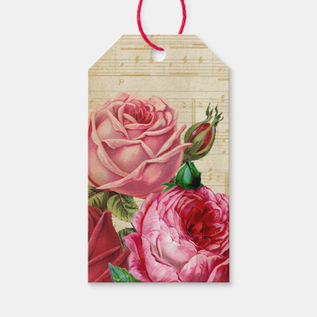 Etiqueta Para Presente Rosas (Frente)