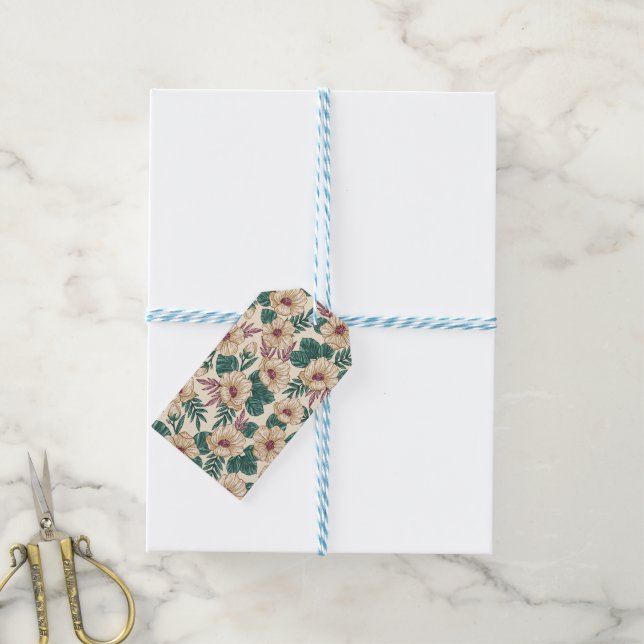 Etiqueta Para Presente Rosas (Com cordão)