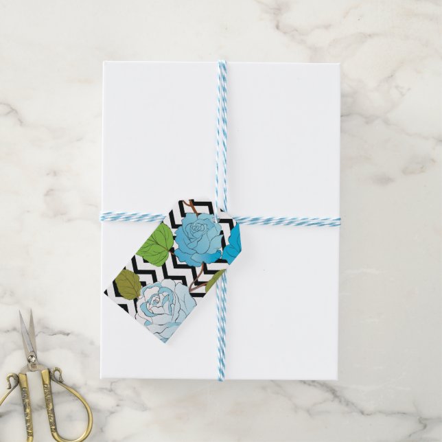 Etiqueta Para Presente Rosas 13 (Com cordão)