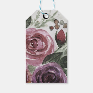 Etiqueta Para Presente rosas de aquarela