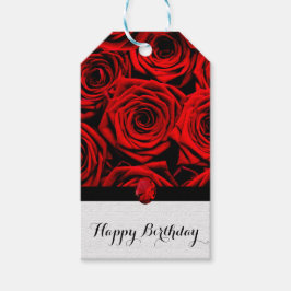 Etiqueta Para Presente Rosas vermelhas
