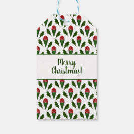 Etiqueta Para Presente Rosas vermelhas Abstrato personalizadas, feriado H