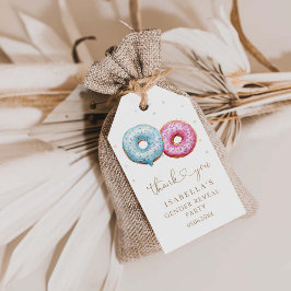 Etiqueta Para Presente Rosquinha Gênero Revela Festa De Menino Ou Raparig