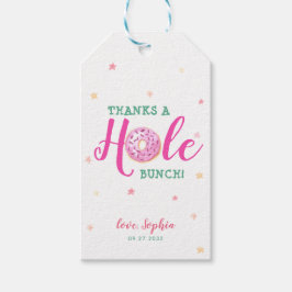 Etiqueta Para Presente Rosquinha Watercolor Obrigado Um Buraco Obrigado