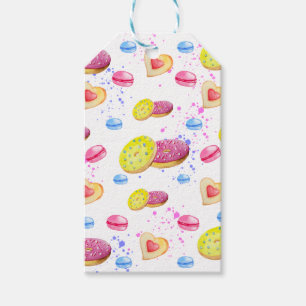 Etiqueta Para Presente Rosquinhas doces com vidros coloridos