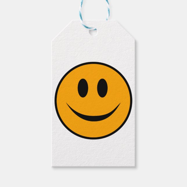 Etiqueta Para Presente Rosto Sorridente Emoji (Frente)