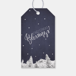 Etiqueta Para Presente Roteiro de queda das bênçãos do White Christmas