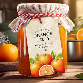 Etiqueta Para Presente Rótulo de despensa de geleia de laranja caseira vi