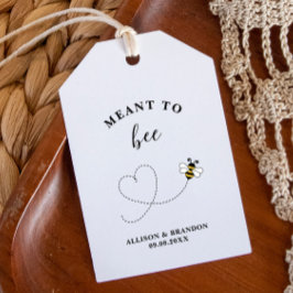 Etiqueta Para Presente Rótulo de Jarra Meant to Bee, Mel de Favors de Cas