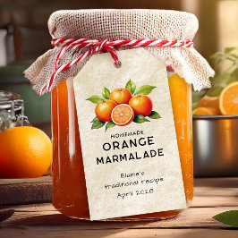 Etiqueta Para Presente Rótulo de pórtico de laranja de vinheta