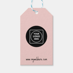 Etiqueta Para Presente Rótulo de Presente com Logotipo de Rosa Rosa Descr