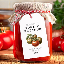 Etiqueta Para Presente Rótulo de presente de Ketchup de tomate caseiro