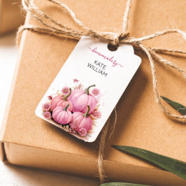 Etiqueta Para Presente Rótulo de tema Queda Rosa para itens caseiros