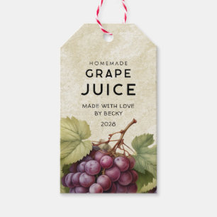 Etiqueta Para Presente Rótulos de despensa de suco de uvas vermelhas case