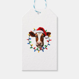 Etiqueta Para Presente Roupas de Natal de Animais de Fazenda para Agricul