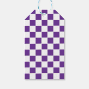 Etiqueta Para Presente Roxo Real e Branco Verificados