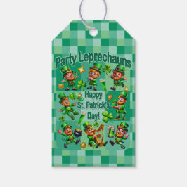 Etiqueta Para Presente Rua. Diversão de Patrick Adorável "Leprechauns do