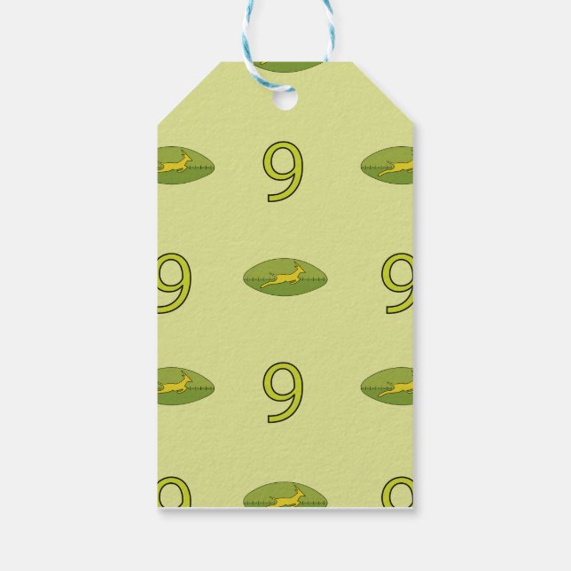 Etiqueta Para Presente Rugby game are on (Verso)