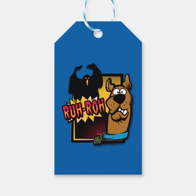 Etiqueta Para Presente Ruh-Roh Scooby-Doo e um Fantasma (Frente)