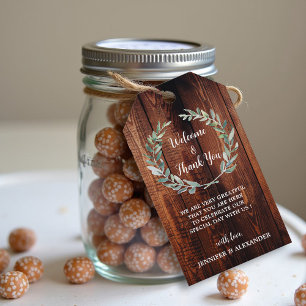 Etiqueta Para Presente Russo aquarela deixa casamento Bem-vindo Obrigado