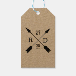 Etiqueta Para Presente Rustic & Bohemian | Seta Cruzada | Casamento Perso