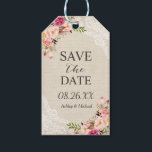 Etiqueta Para Presente Rustic Floral Burlap Lace Casamento Salve a Data<br><div class="desc">Rustic Floral Burlap Lace Wedding Salve o Modelo de Datilho de Data. (1) Para mais personalização,  clique no link "personalizar mais" e use nossa ferramenta design para modificar esse modelo. (2) Se precisar de ajuda ou itens correspondentes,  entre em contato comigo.</div>