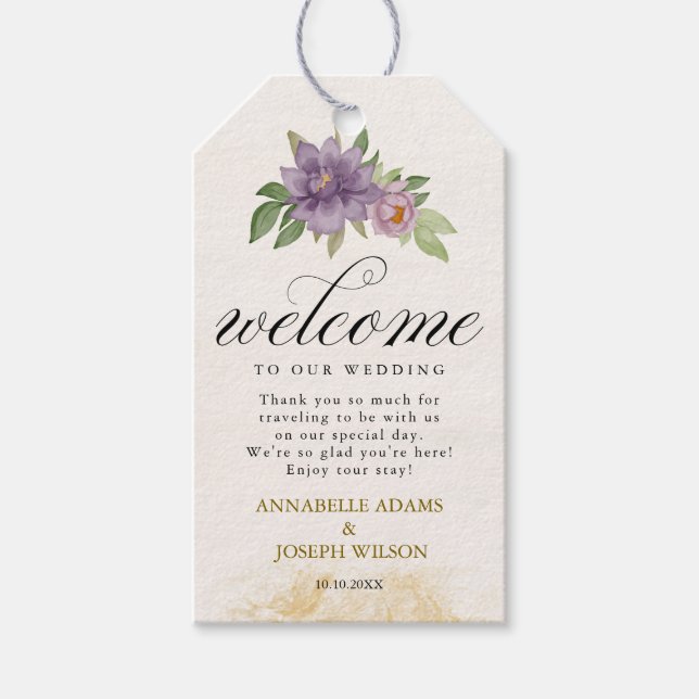 Etiqueta Para Presente Rustic Summer aesthetic Wildflower Wedding (Frente)