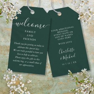 Etiqueta Para Presente Saco de Cesta de Boas-Vindas de Favor de Casamento