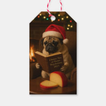 Saco de presente de Natal Pug