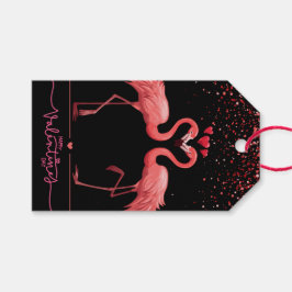 Etiqueta Para Presente Saco de Presente - Flamingo Rosa