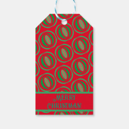 Etiqueta Para Presente Saco de Presente Vermelho/Verde de Tamanho Médio